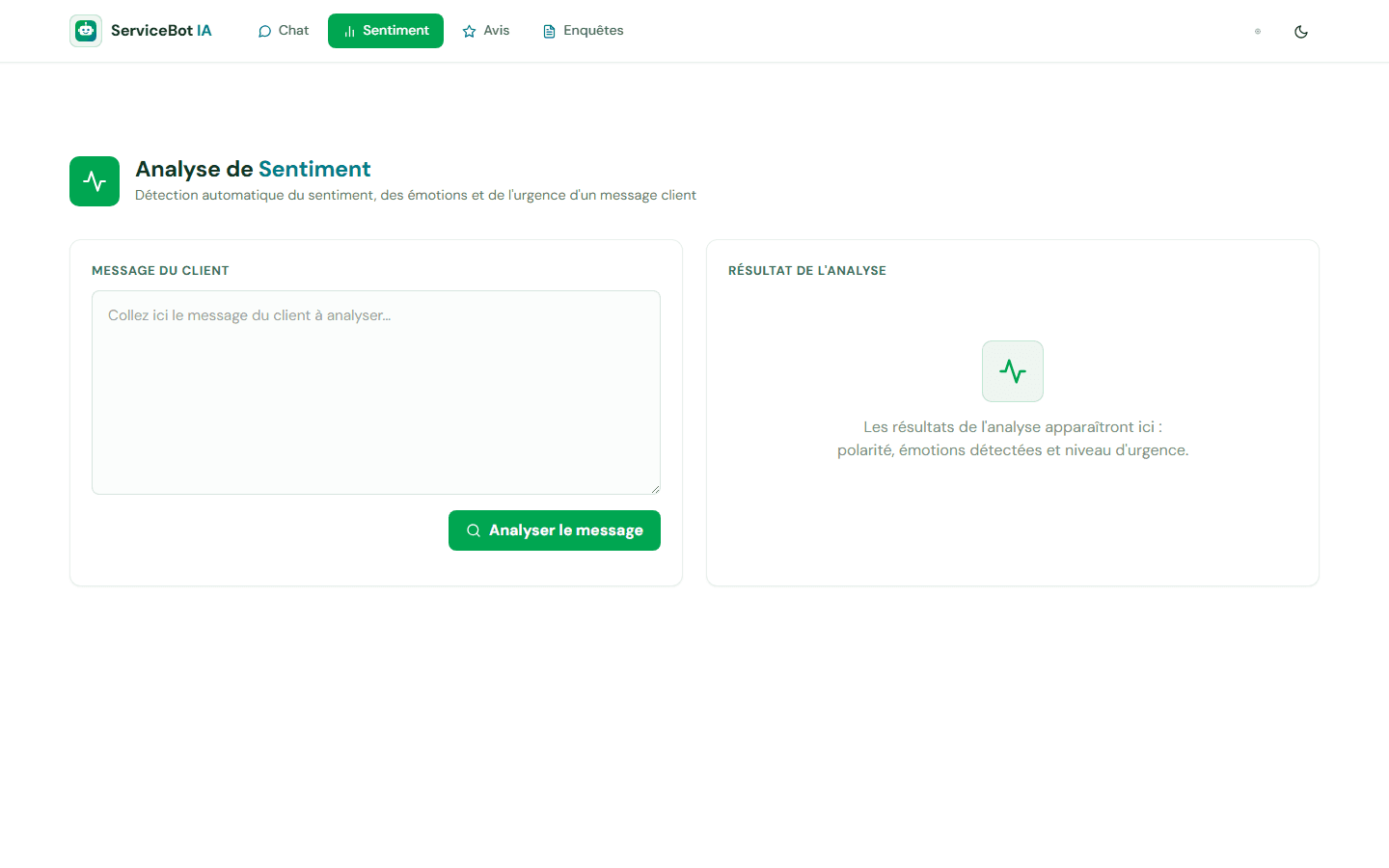 Analyse de sentiment des conversations
